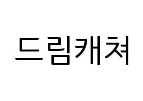 無料 KPOP Dreamcatcher(드림캐쳐、ドリームキャッチャー) ハングルボード型紙、ハングルうちわ型紙 通常