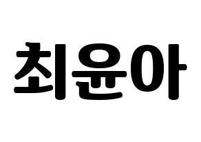 KPOP ELRIS(엘리스、エリス) 벨라 (ベラ) コンサート用　応援ボード・うちわ　韓国語/ハングル文字型紙 通常