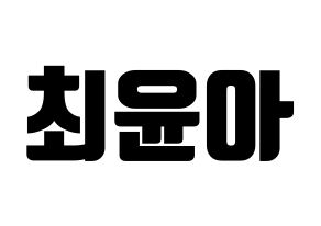 KPOP ELRIS(엘리스、エリス) 벨라 (ベラ) コンサート用　応援ボード・うちわ　韓国語/ハングル文字型紙 通常