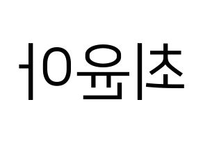 KPOP ELRIS(엘리스、エリス) 벨라 (ベラ) プリント用応援ボード型紙、うちわ型紙　韓国語/ハングル文字型紙 左右反転