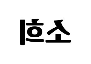 KPOP ELRIS(엘리스、エリス) 소희 (ソヒ) コンサート用　応援ボード・うちわ　韓国語/ハングル文字型紙 左右反転