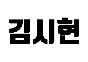 KPOP Everglow(에버글로우、エバーグロー) 시현 (シヒョン) コンサート用　応援ボード・うちわ　韓国語/ハングル文字型紙 通常