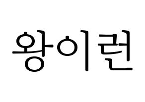 KPOP Everglow(에버글로우、エバーグロー) 이런 (イロン) 応援ボード・うちわ　韓国語/ハングル文字型紙 通常