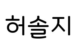 KPOP EXID(이엑스아이디、イェクスアイディ) 솔지 (ホ・ソルジ, ソルジ) 無料サイン会用、イベント会用応援ボード型紙 通常