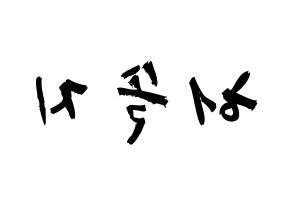 KPOP EXID(이엑스아이디、イェクスアイディ) 솔지 (ホ・ソルジ, ソルジ) 応援ボード、うちわ無料型紙、応援グッズ 左右反転