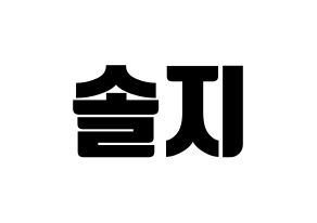 KPOP EXID(이엑스아이디、イェクスアイディ) 솔지 (ソルジ) コンサート用　応援ボード・うちわ　韓国語/ハングル文字型紙 通常
