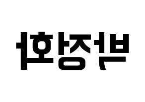 KPOP EXID(이엑스아이디、イェクスアイディ) 정화 (ジョンファ) k-pop アイドル名前 ファンサボード 型紙 左右反転