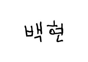 KPOP EXO-CBX(엑소-CBX、エクソ-CBX) 백현 (ベクヒョン) 名前 応援ボード 作り方 通常