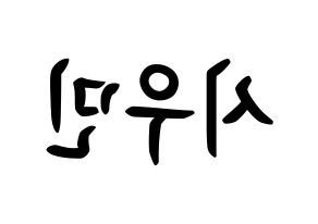 KPOP EXO-CBX(엑소-CBX、エクソ-CBX) 시우민 (キム・ミンソク, シウミン) k-pop アイドル名前　ボード 言葉 左右反転