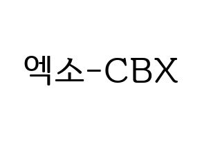 KPOP EXO-CBX(엑소-CBX、エクソ-CBX) ハングルボード型紙、うちわ型紙　作る方法、作り方 通常