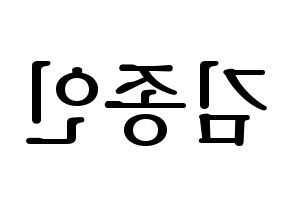 KPOP EXO(엑소、エクソ) 카이 (カイ) プリント用応援ボード型紙、うちわ型紙　韓国語/ハングル文字型紙 左右反転