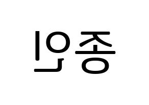 KPOP EXO(엑소、エクソ) 카이 (カイ) プリント用応援ボード型紙、うちわ型紙　韓国語/ハングル文字型紙 左右反転