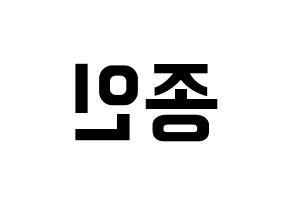 KPOP EXO(엑소、エクソ) 카이 (カイ) k-pop アイドル名前 ファンサボード 型紙 左右反転