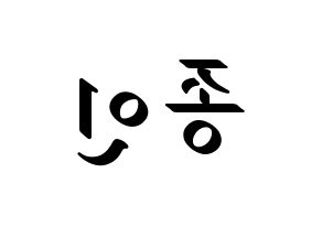KPOP EXO(엑소、エクソ) 카이 (カイ) 応援ボード ハングル 型紙  左右反転