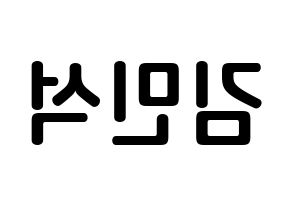 KPOP EXO(엑소、エクソ) 시우민 (キム・ミンソク, シウミン) k-pop アイドル名前　ボード 言葉 左右反転