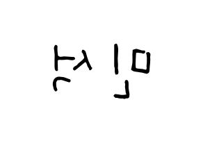 KPOP EXO(엑소、エクソ) 시우민 (シウミン) k-pop 応援ボード メッセージ 型紙 左右反転