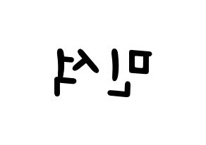 KPOP EXO(엑소、エクソ) 시우민 (シウミン) 名前 応援ボード 作り方 左右反転