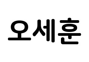 KPOP EXO(엑소、エクソ) 세훈 (オ・セフン, セフン) k-pop アイドル名前　ボード 言葉 通常