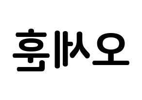 KPOP EXO(엑소、エクソ) 세훈 (オ・セフン, セフン) k-pop アイドル名前　ボード 言葉 左右反転