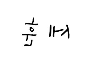 KPOP EXO(엑소、エクソ) 세훈 (オ・セフン, セフン) 無料サイン会用、イベント会用応援ボード型紙 左右反転