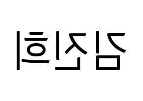 KPOP FIESTAR(피에스타、ピエスタ) 재이 (ジェイ) コンサート用　応援ボード・うちわ　韓国語/ハングル文字型紙 左右反転