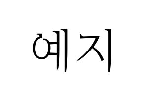 KPOP FIESTAR(피에스타、ピエスタ) 예지 (イェジ) 応援ボード・うちわ　韓国語/ハングル文字型紙 通常