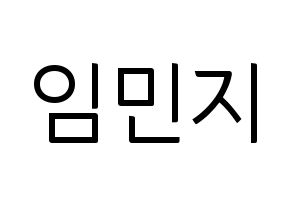 KPOP FIESTAR(피에스타、ピエスタ) 린지 (リンジ) コンサート用　応援ボード・うちわ　韓国語/ハングル文字型紙 通常