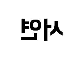 KPOP fromis_9(프로미스_9、プロミスナイン) 이서연 (ソヨン) k-pop アイドル名前 ファンサボード 型紙 左右反転