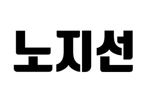 KPOP fromis_9(프로미스_9、プロミスナイン) 노지선 (ジソン) コンサート用　応援ボード・うちわ　韓国語/ハングル文字型紙 通常