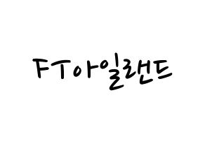 KPOP FTISLAND(FT아일랜드、エフティー・アイランド) 応援ボード ハングル 型紙  通常