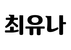 KPOP GFRIEND(여자친구、ジーフレンド) 유주 (ユジュ) コンサート用　応援ボード・うちわ　韓国語/ハングル文字型紙 通常