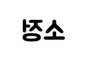 KPOP GFRIEND(여자친구、ジーフレンド) 소원 (キム・ソジョン, ソウォン) 応援ボード、うちわ無料型紙、応援グッズ 左右反転