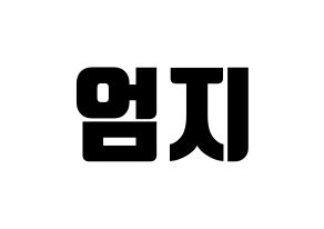 KPOP GFRIEND(여자친구、ジーフレンド) 엄지 (オムジ) コンサート用　応援ボード・うちわ　韓国語/ハングル文字型紙 通常