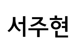 KPOP Girls' Generation(소녀시대、少女時代) 서현 (ソ・ジュヒョン, ソヒョン) 無料サイン会用、イベント会用応援ボード型紙 通常