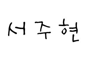 KPOP Girls' Generation(소녀시대、少女時代) 서현 (ソ・ジュヒョン, ソヒョン) 無料サイン会用、イベント会用応援ボード型紙 通常