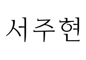 KPOP Girls' Generation(소녀시대、少女時代) 서현 (ソヒョン) 応援ボード・うちわ　韓国語/ハングル文字型紙 通常
