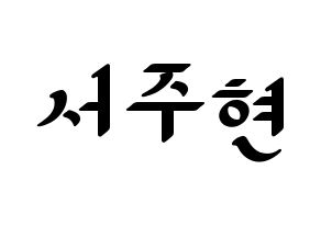 KPOP Girls' Generation(소녀시대、少女時代) 서현 (ソヒョン) 応援ボード ハングル 型紙  通常