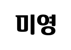 KPOP Girls' Generation(소녀시대、少女時代) 티파니 (ティファニー) コンサート用　応援ボード・うちわ　韓国語/ハングル文字型紙 通常