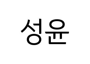 KPOP Golden Child(골든차일드、ゴールデン・チャイルド) Y (Y) コンサート用　応援ボード・うちわ　韓国語/ハングル文字型紙 通常