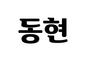 KPOP Golden Child(골든차일드、ゴールデン・チャイルド) 김동현 (ドンヒョン) コンサート用　応援ボード・うちわ　韓国語/ハングル文字型紙 通常