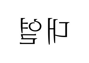 KPOP Golden Child(골든차일드、ゴールデン・チャイルド) 이대열 (デヨル) 応援ボード・うちわ　韓国語/ハングル文字型紙 左右反転