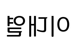 KPOP Golden Child(골든차일드、ゴールデン・チャイルド) 이대열 (デヨル) プリント用応援ボード型紙、うちわ型紙　韓国語/ハングル文字型紙 左右反転