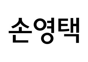 KPOP Golden Child(골든차일드、ゴールデン・チャイルド) TAG (ソン・ヨンテク, TAG) 無料サイン会用、イベント会用応援ボード型紙 通常