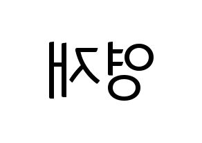 KPOP GOT7(갓세븐、ガットセブン) 영재 (ヨンジェ) コンサート用　応援ボード・うちわ　韓国語/ハングル文字型紙 左右反転