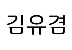 KPOP GOT7(갓세븐、ガットセブン) 유겸  (ユギョム) プリント用応援ボード型紙、うちわ型紙　韓国語/ハングル文字型紙 通常