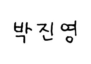 KPOP GOT7(갓세븐、ガットセブン) 진영 (ジニョン) k-pop アイドル名前 ファンサボード 型紙 通常
