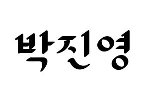 KPOP GOT7(갓세븐、ガットセブン) 진영 (ジニョン) 応援ボード ハングル 型紙  通常