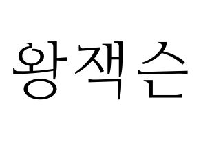 KPOP GOT7(갓세븐、ガットセブン) 잭슨 (ジャクソン) 応援ボード・うちわ　韓国語/ハングル文字型紙 通常