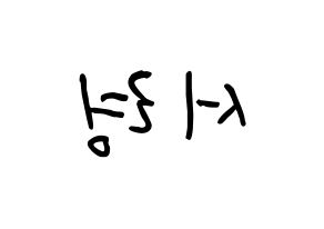 KPOP GWSN(공원소녀、公園少女) 서령 (イ・ソリョン, ソリョン) k-pop アイドル名前　ボード 言葉 左右反転
