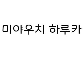 KPOP GWSN(공원소녀、公園少女) 미야 (宮内 晴香, ミヤ) 無料サイン会用、イベント会用応援ボード型紙 通常